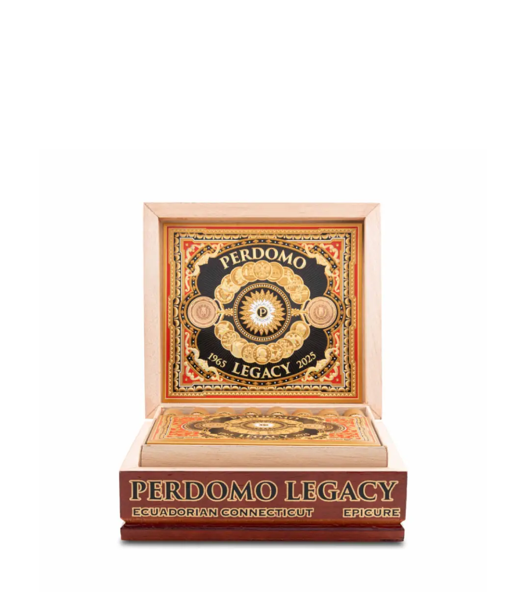 Perdomo Legacy Connecticut Epicure Cigar Box View 4 from AuCigars, premium Cuban cigar