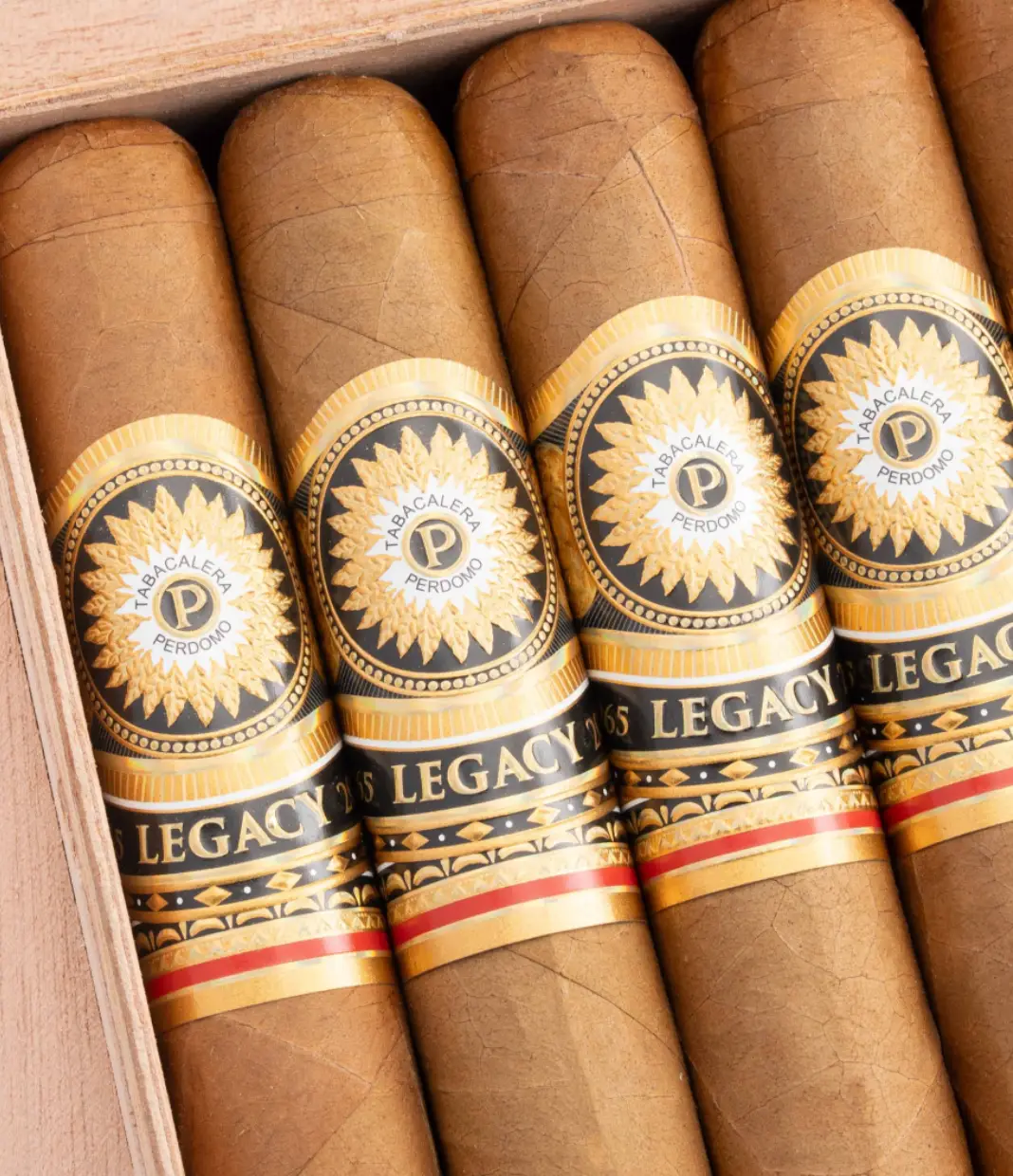 Perdomo Legacy Connecticut Robusto Cigar Box View 2 from AuCigars, premium Cuban cigar