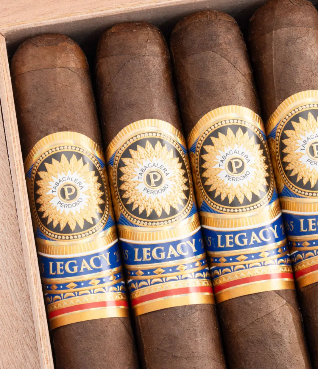 Perdomo Legacy Maduro Churchill Cigar Box View 2 from AuCigars, premium Cuban cigar