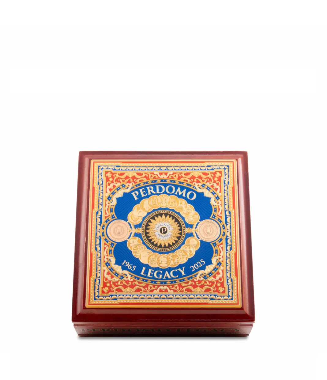 Perdomo Legacy Maduro Churchill Cigar Box View 4 from AuCigars, premium Cuban cigar