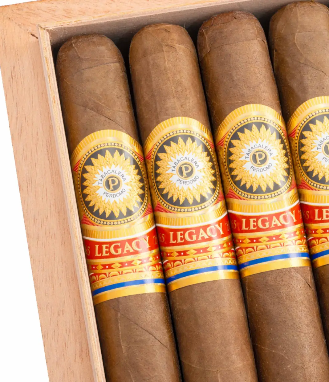 Perdomo Legacy Shade Grown Churchill Cigar Box View 2 from AuCigars, premium Cuban cigar