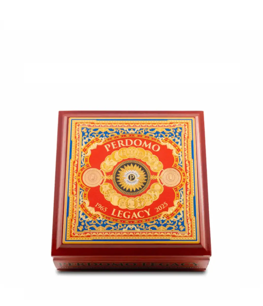 Perdomo Legacy Shade Grown Churchill Cigar Box View 3 from AuCigars, premium Cuban cigar
