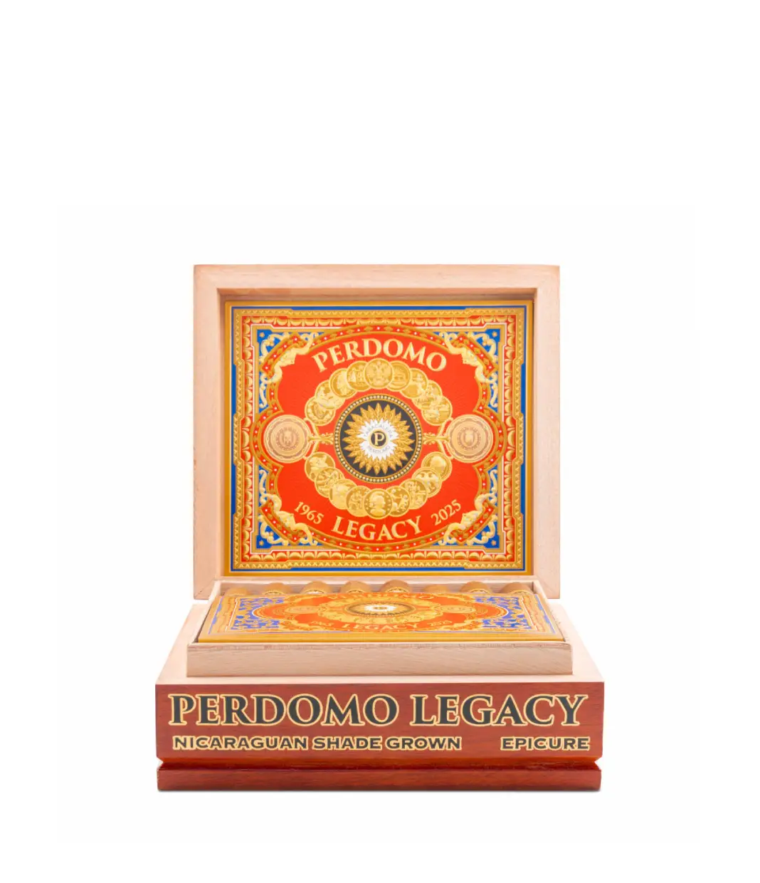 Perdomo Legacy Shade Grown Epicure Cigar Box View 4 from AuCigars, premium Cuban cigar