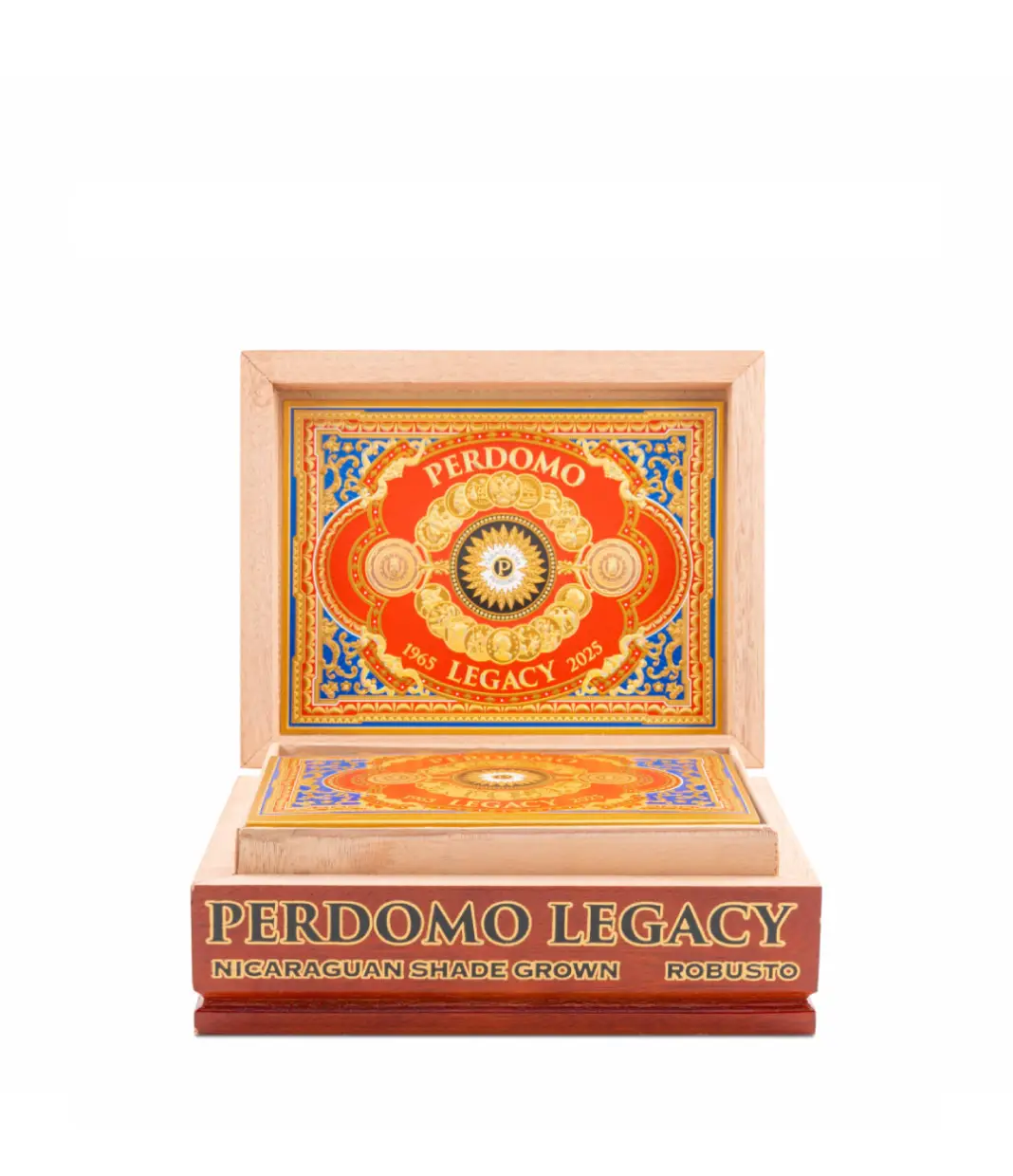 Perdomo Legacy Shade Grown Robusto Cigar Box View 4 from AuCigars, premium Cuban cigar