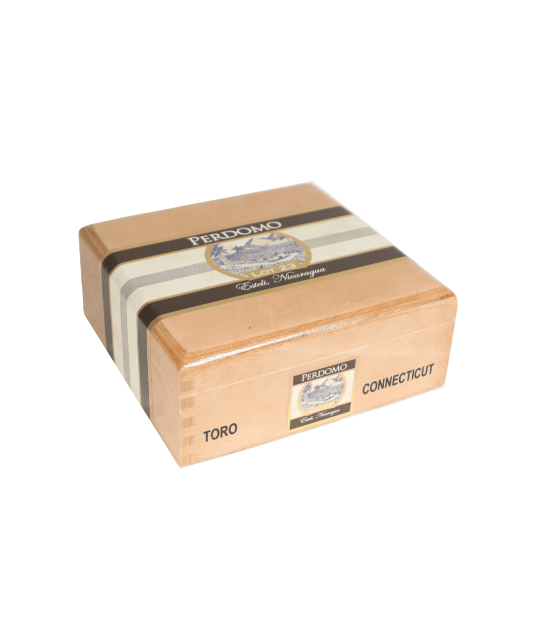 Perdomo Lot 23 Connecticut Robusto Cigar Box View 2 from AuCigars, premium Cuban cigar