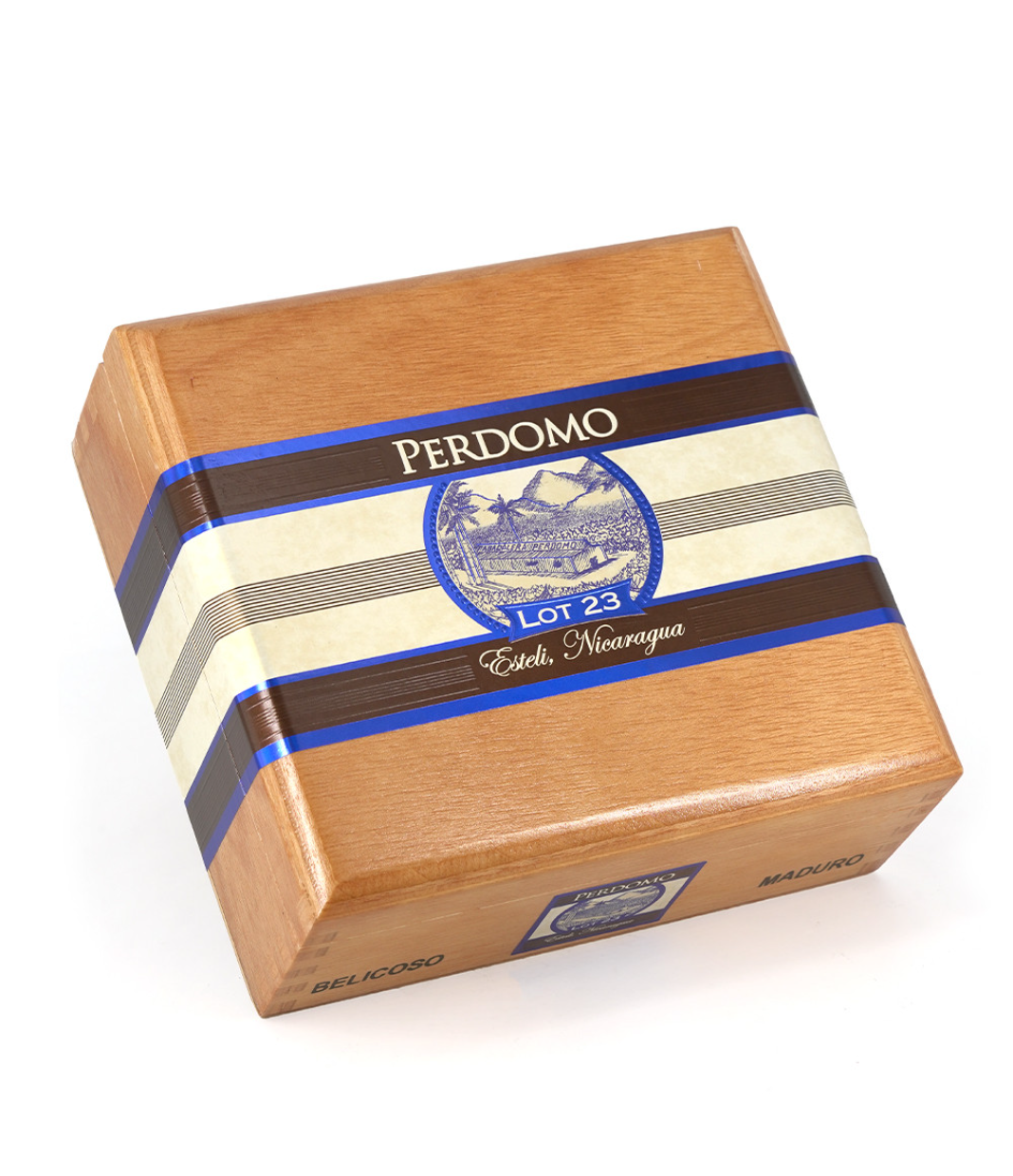 Perdomo Lot 23 Maduro Belicoso Cigar Box View 4 from AuCigars, premium Cuban cigar