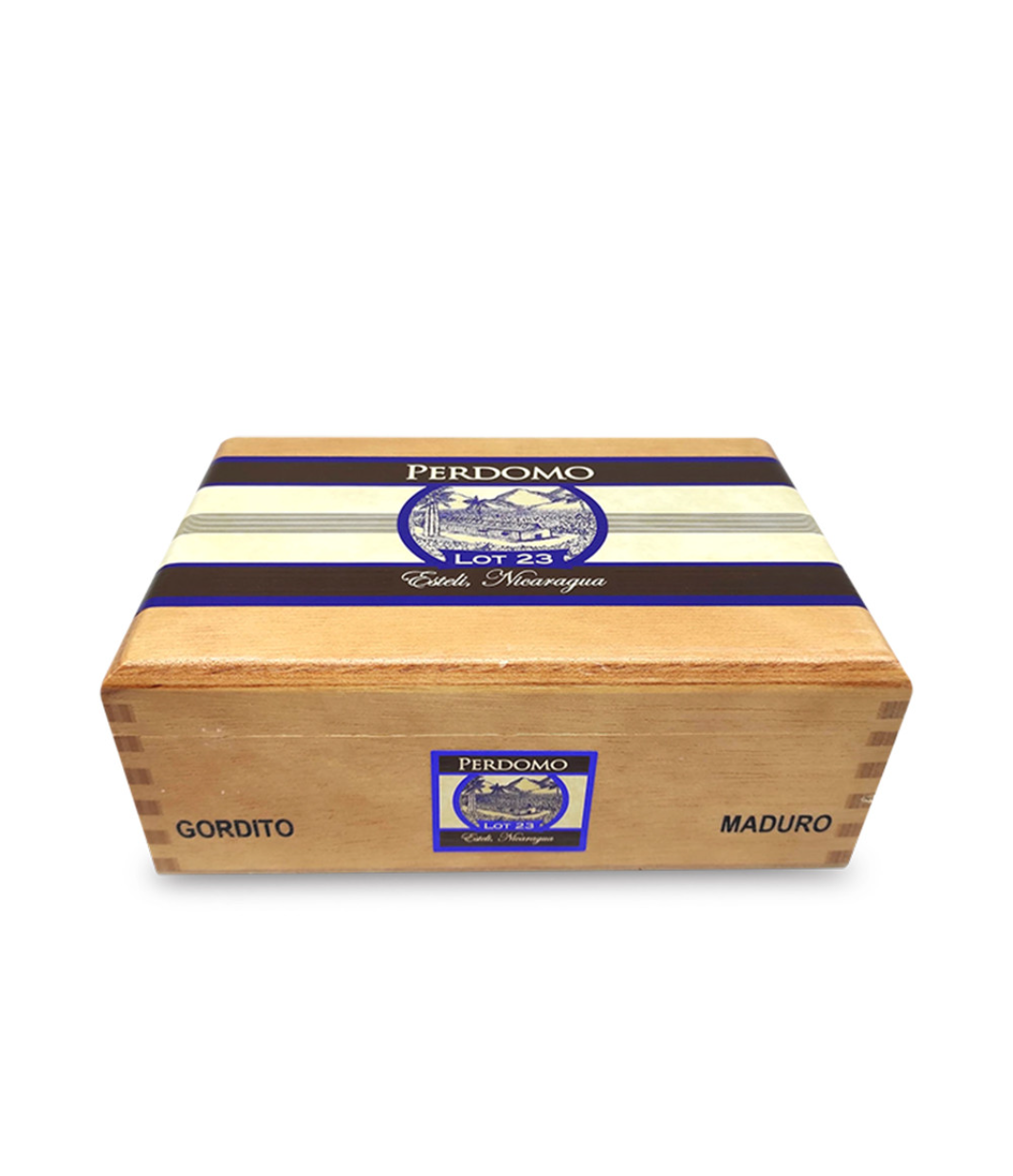 Perdomo Lot 23 Maduro Gordito Cigar Box View 2 from AuCigars, premium Cuban cigar