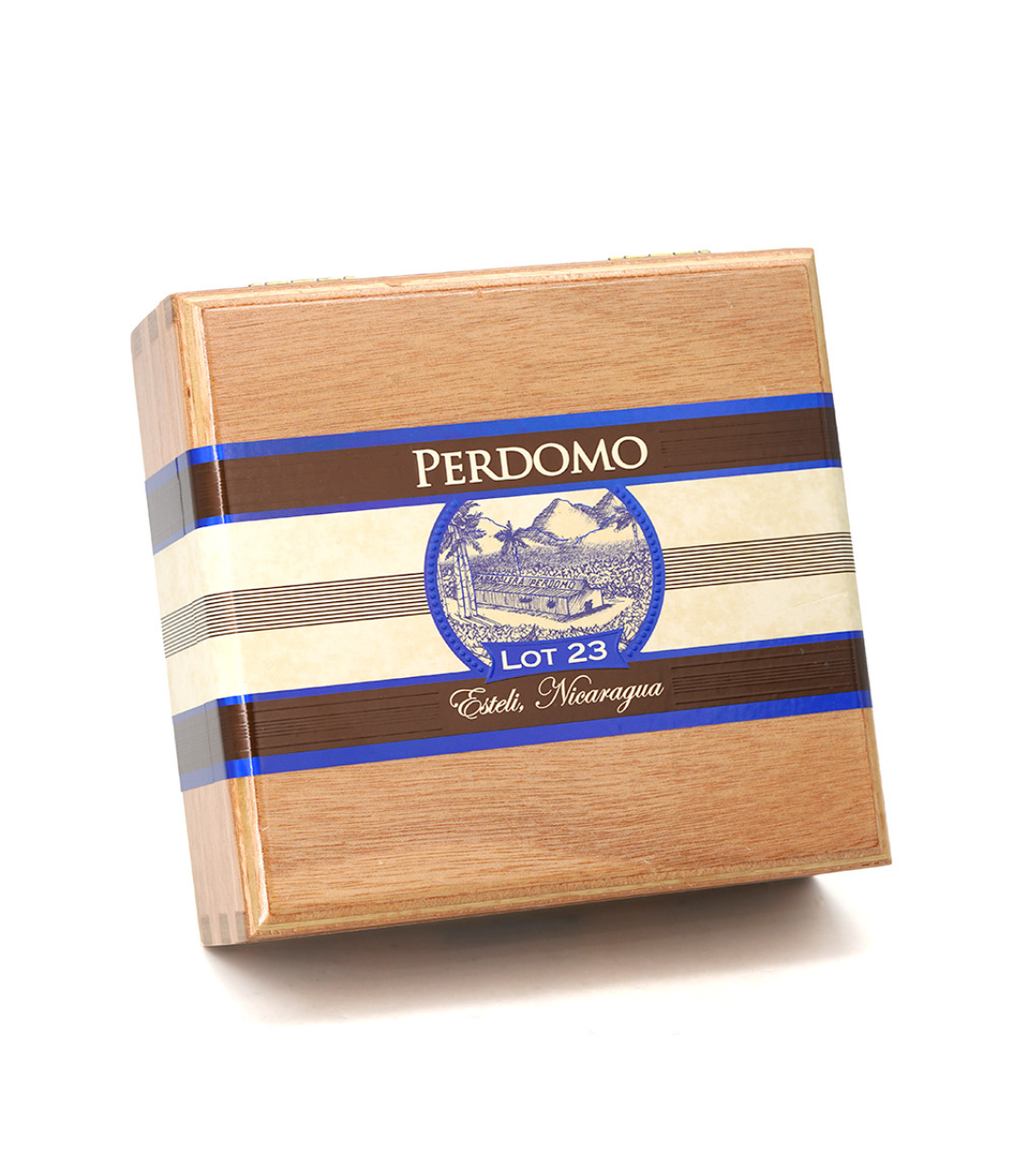 Perdomo Lot 23 Maduro Toro Cigar Box View 3 from AuCigars, premium Cuban cigar