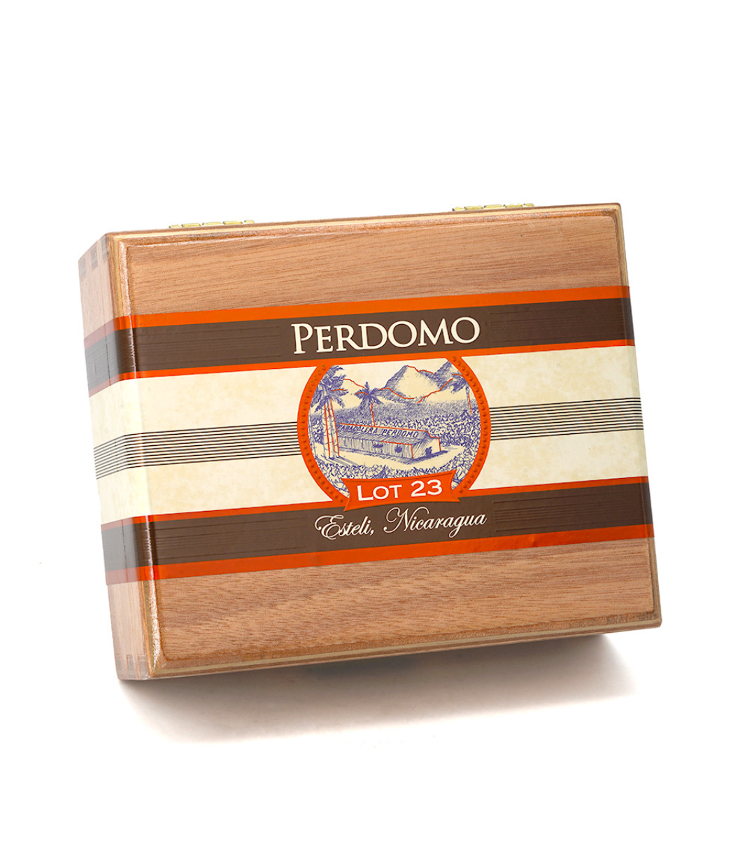 Perdomo Lot 23 Natural Sungrown Robusto Cigar Box View 3 from AuCigars, premium Cuban cigar