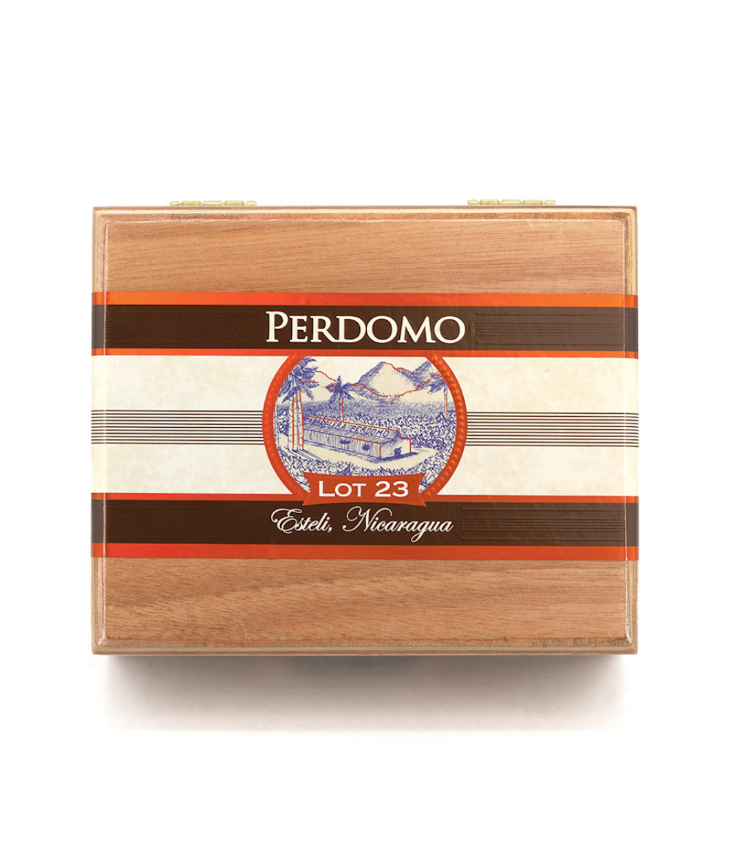 Perdomo Lot 23 Natural Sungrown Robusto Cigar Box View 4 from AuCigars, premium Cuban cigar
