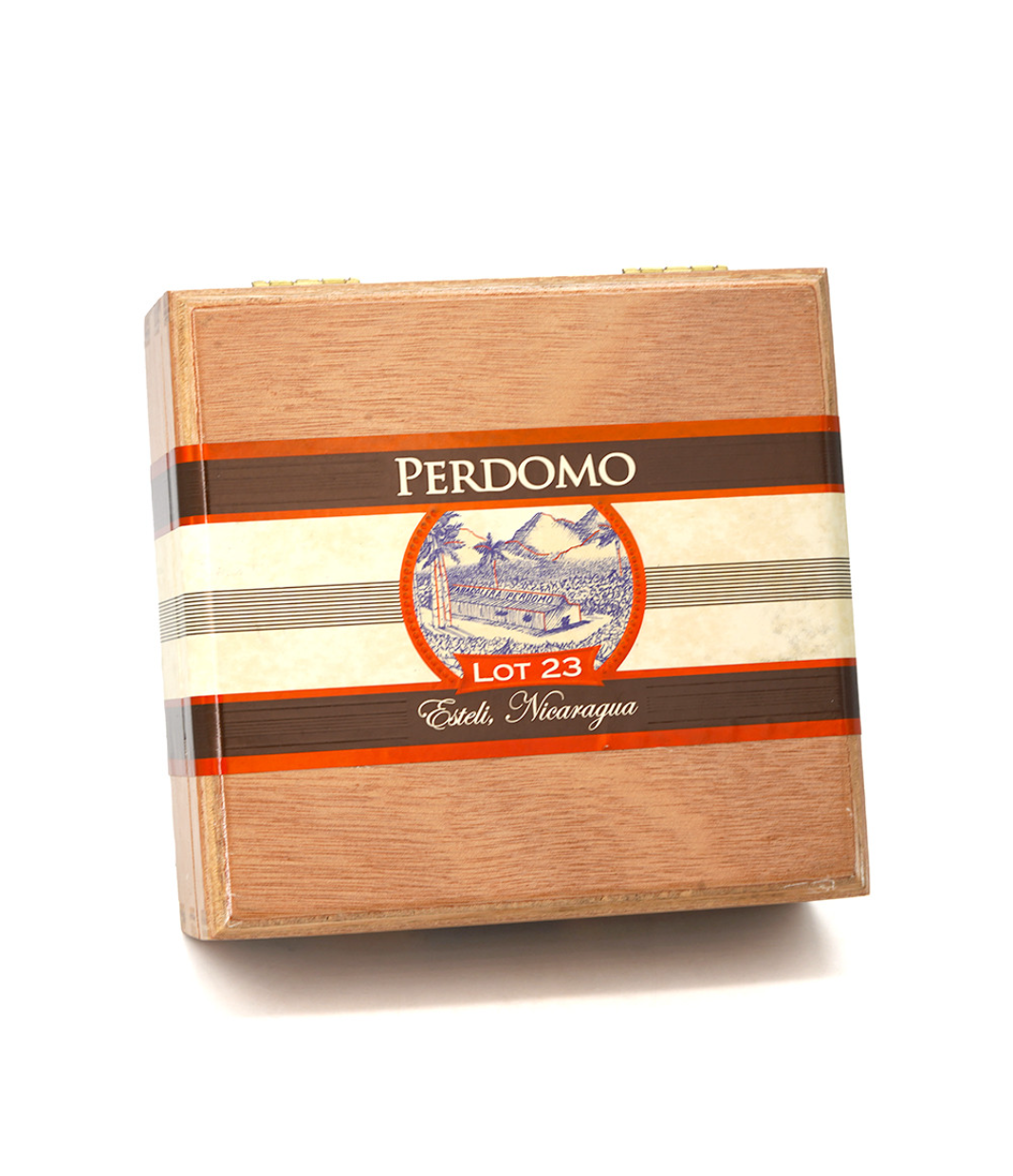 Perdomo Lot 23 Sun Grown Toro Cigar Box View 3 from AuCigars, premium Cuban cigar