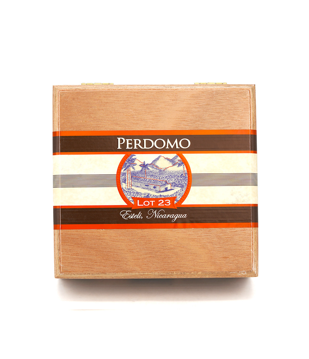 Perdomo Lot 23 Sun Grown Toro Cigar Box View 4 from AuCigars, premium Cuban cigar