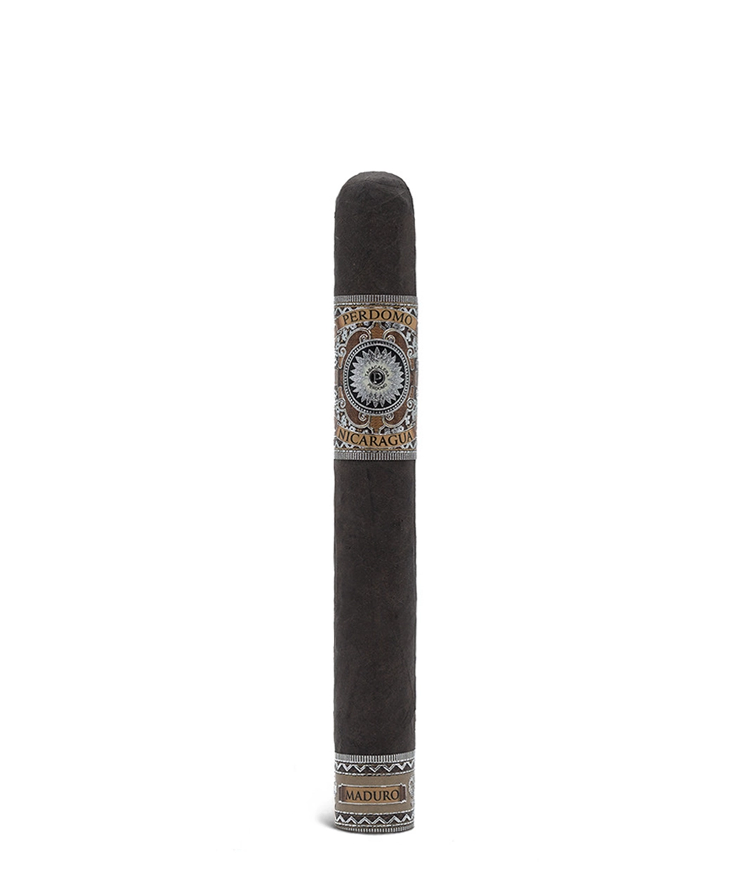 Perdomo Nicaragua Bourbon Barrel Aged Maduro Churchill Cigar close-up from AuCigars, premium Cuban cigar