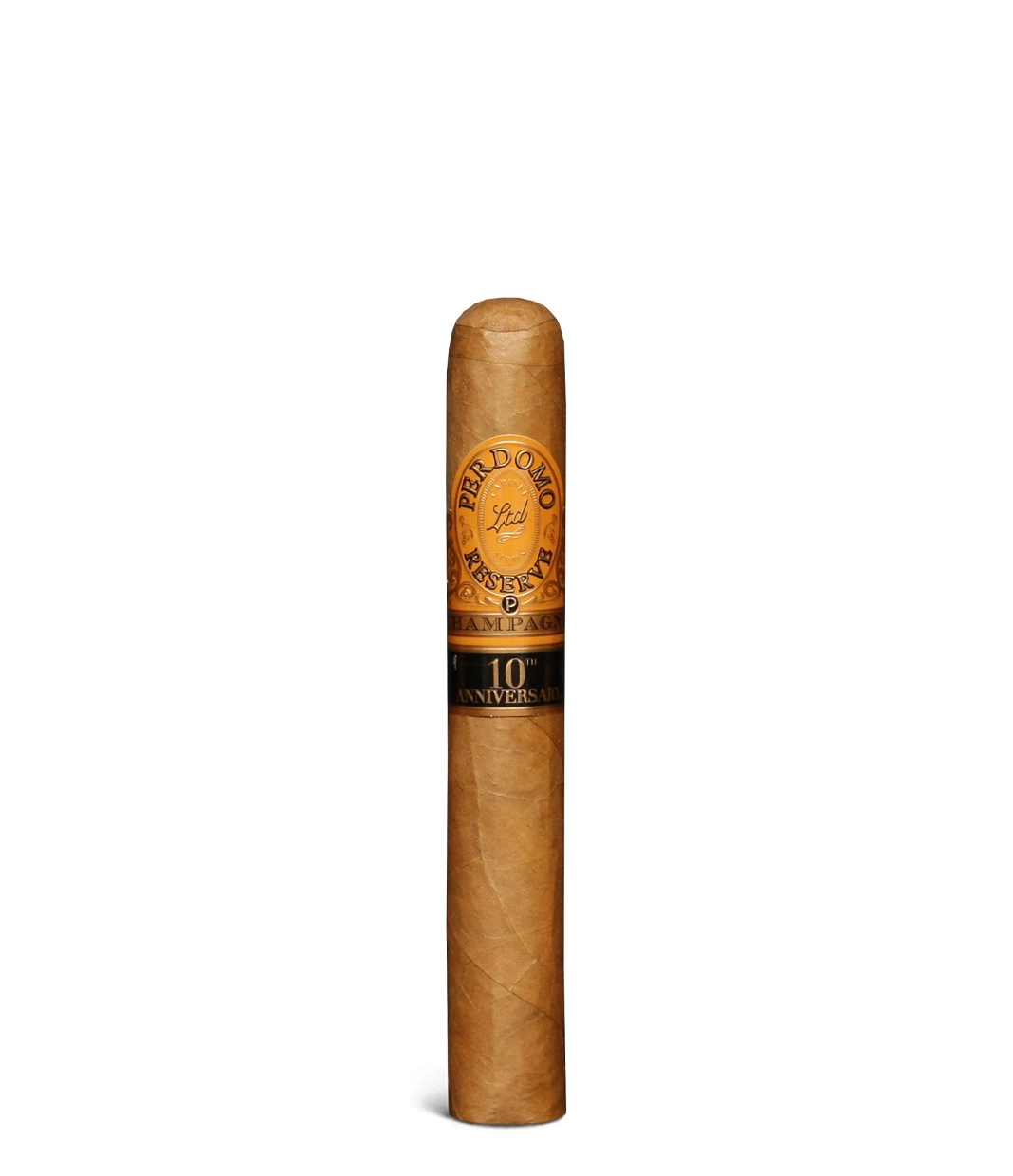 Perdomo Reserve 10th Anniversary Connecticut Epicure Cigar close-up from AuCigars, premium Cuban cigar