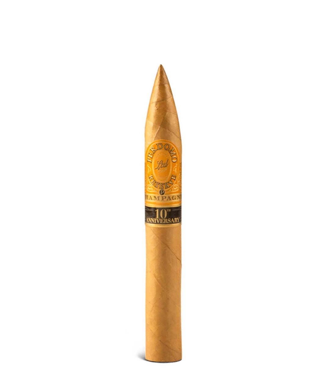 Perdomo Reserve 10th Anniversary Connecticut Torpedo Cigar close-up from AuCigars, premium Cuban cigar