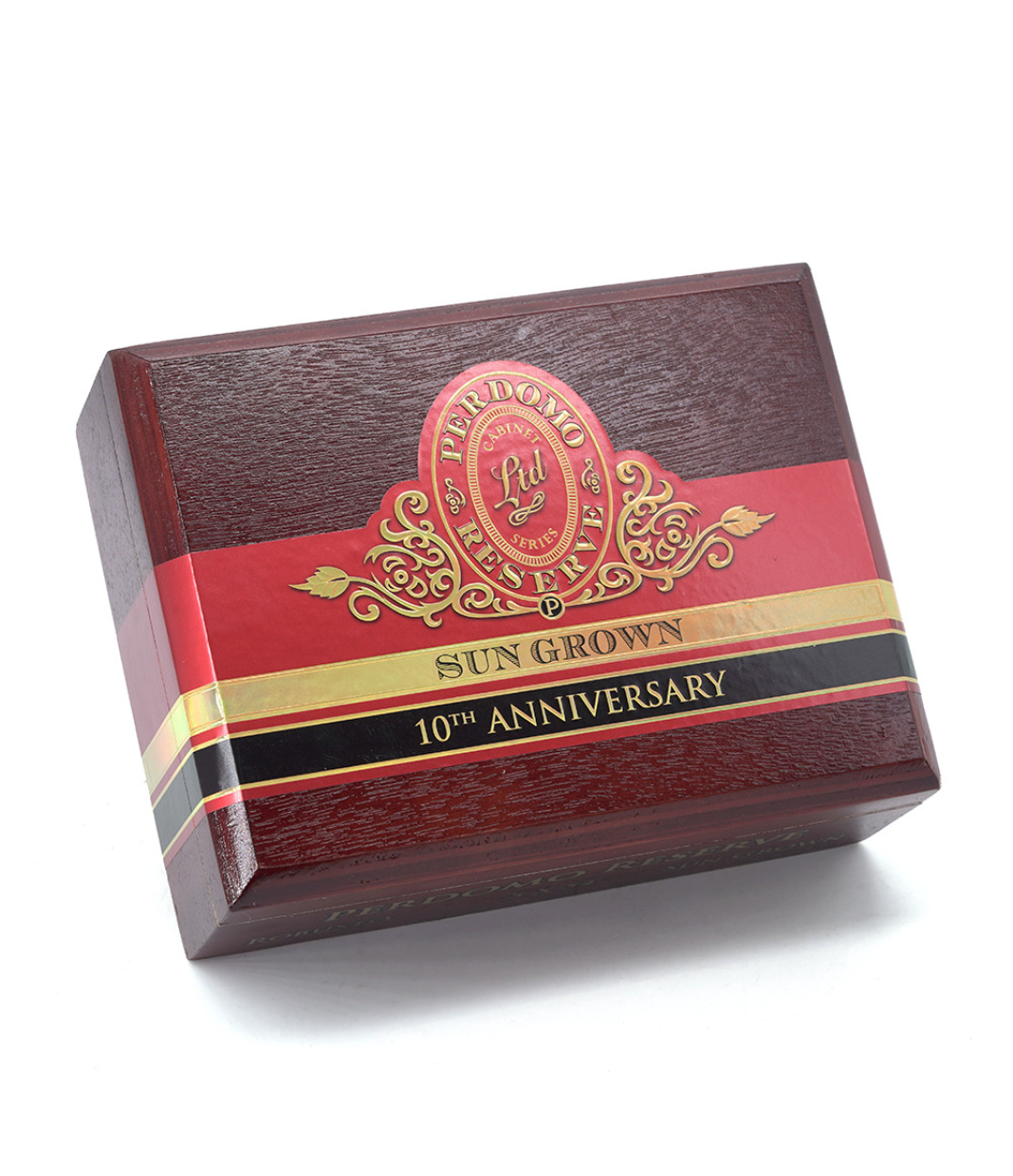 Perdomo Reserve 10Th Anniversary Sun Grown Robusto Cigar Box View 3 from AuCigars, premium Cuban cigar