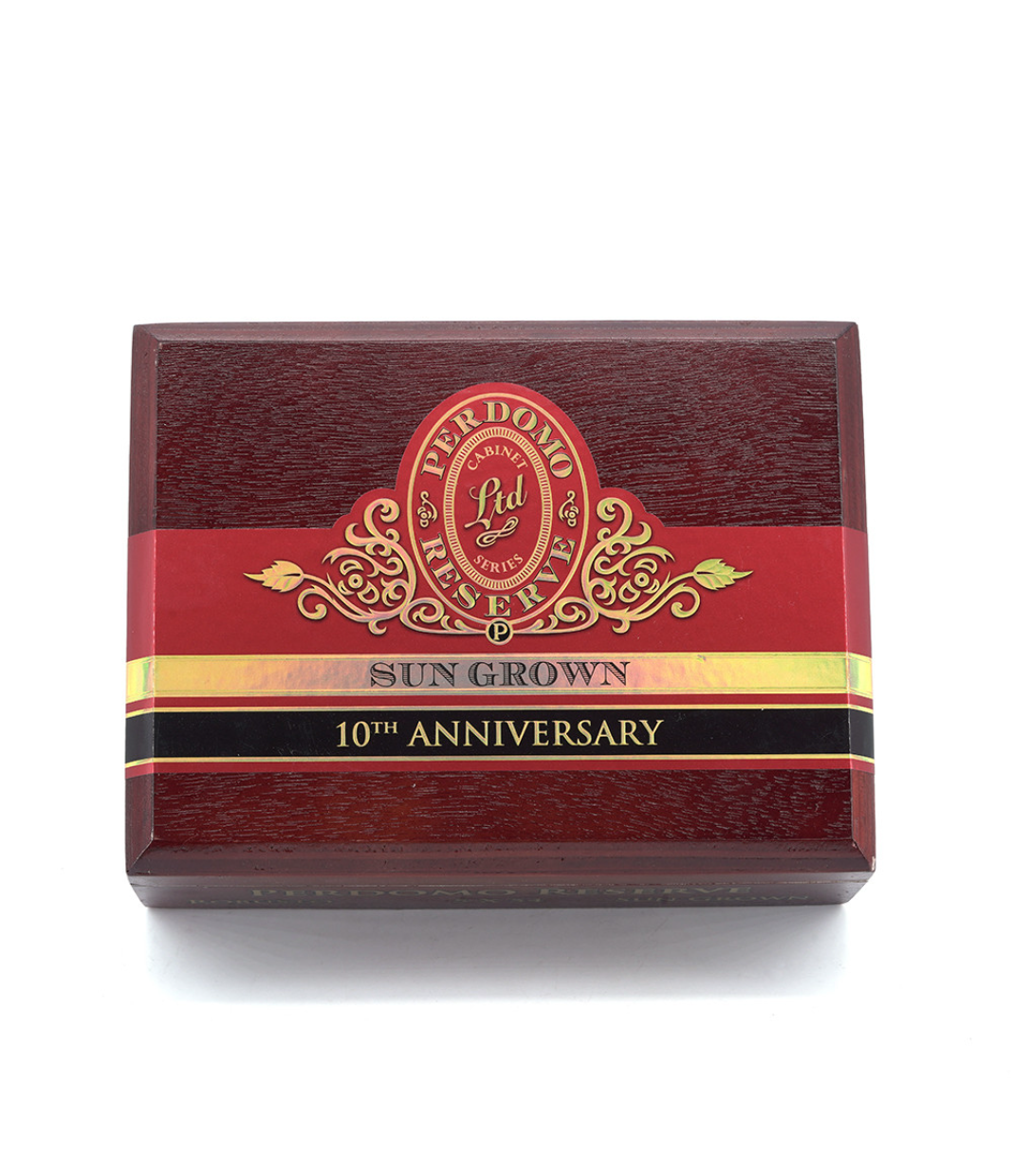Perdomo Reserve 10Th Anniversary Sun Grown Robusto Cigar Box View 4 from AuCigars, premium Cuban cigar