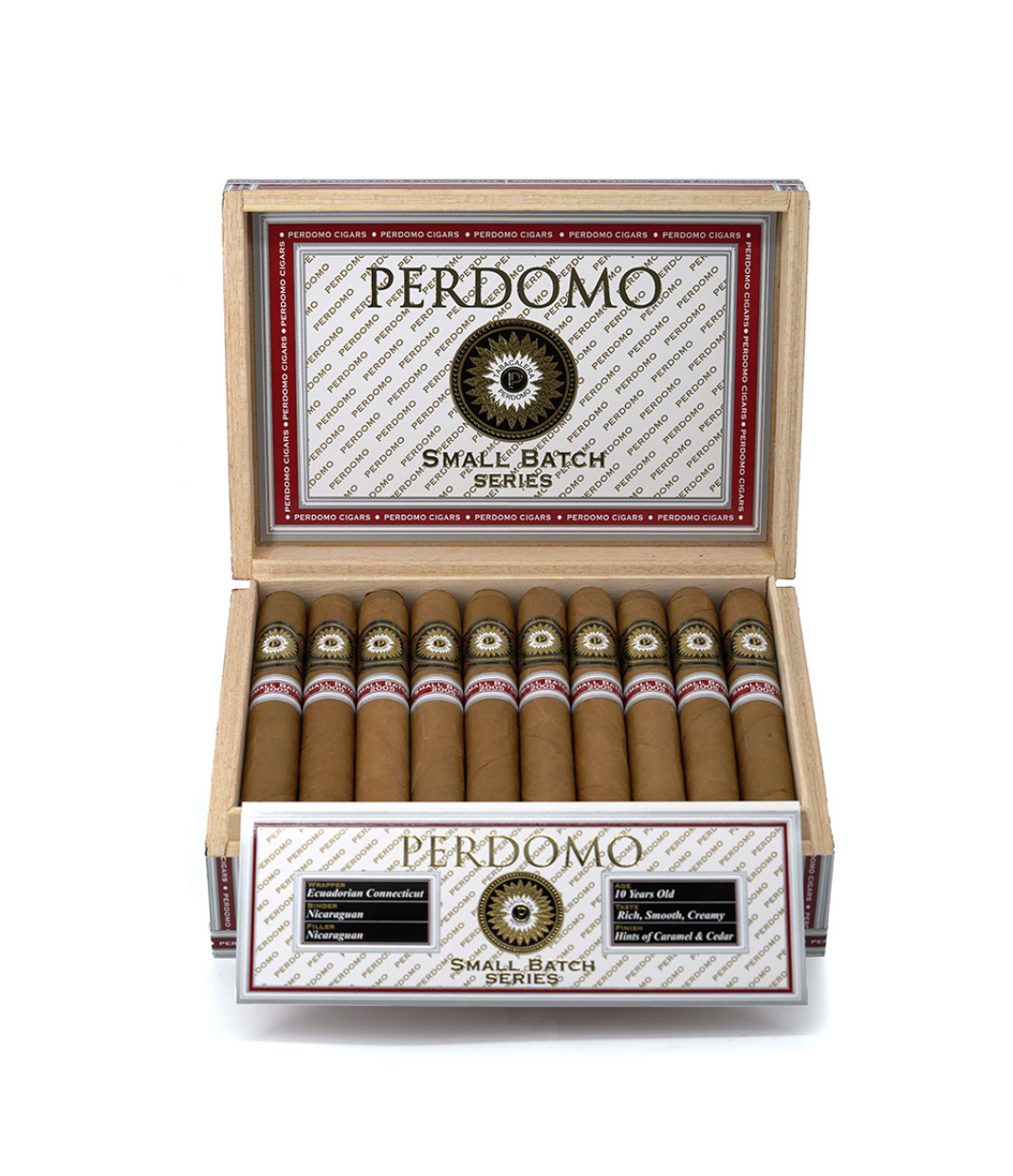 Perdomo Small Batch Series Connecticut Toro Especial Cigar Box View 2 from AuCigars, premium Cuban cigar