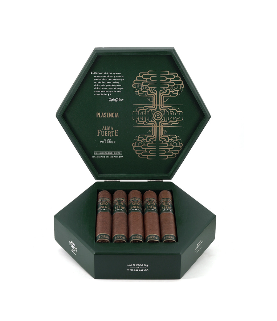 Plasencia Alma Fuerte Sixto I Colorado Claro Cigar Box View 3 from AuCigars, premium Cuban cigar