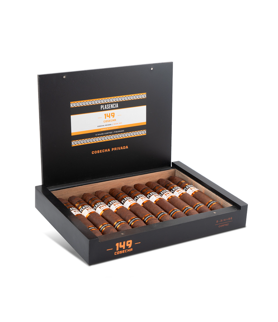 Plasencia Cosecha 149 Cortez Cigar Box of 10 close-up from AuCigars, premium Cuban cigar