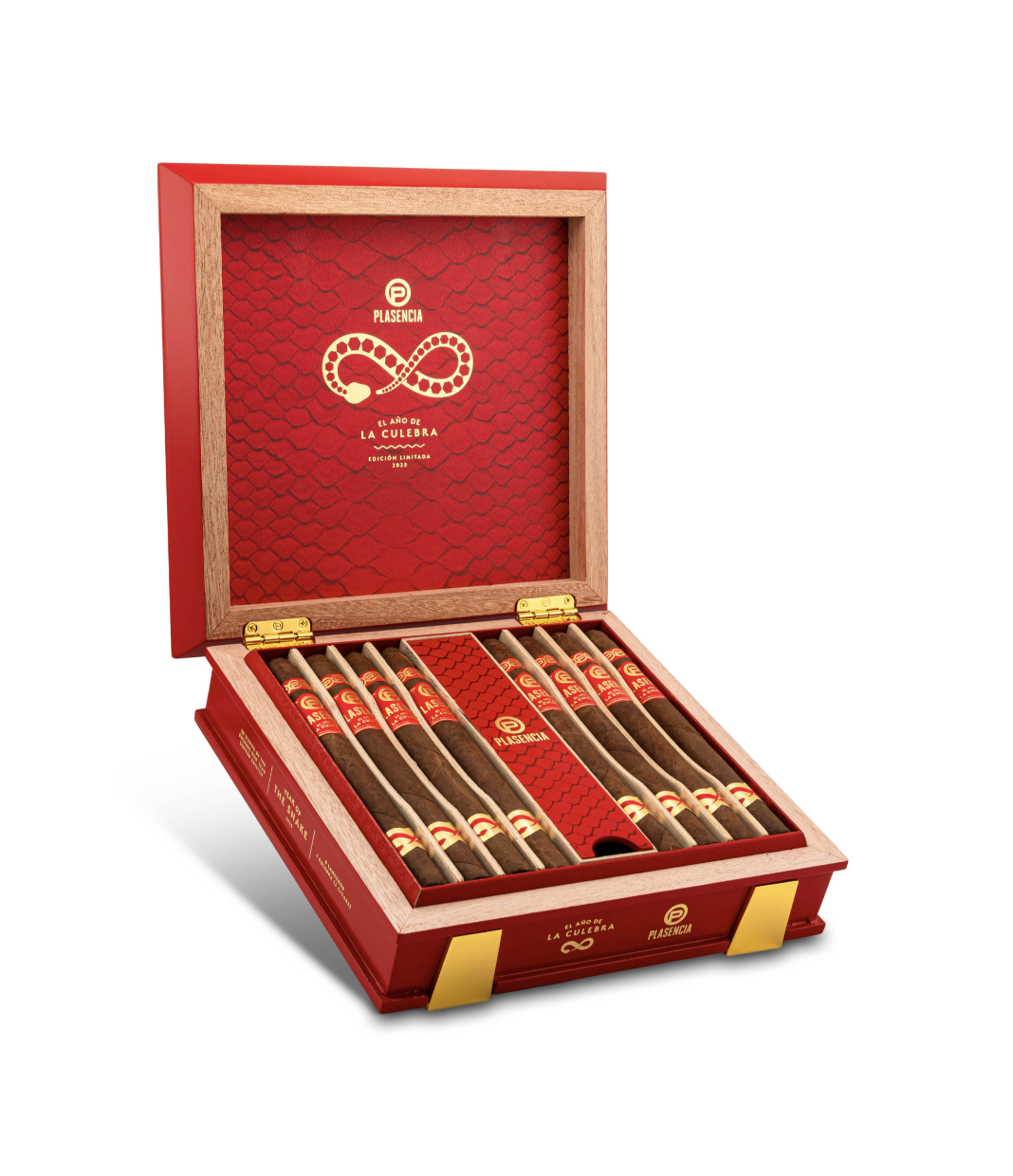 Plasencia Year of the Snake 2025 Cigar Box of 10 close-up from AuCigars, premium Cuban cigar