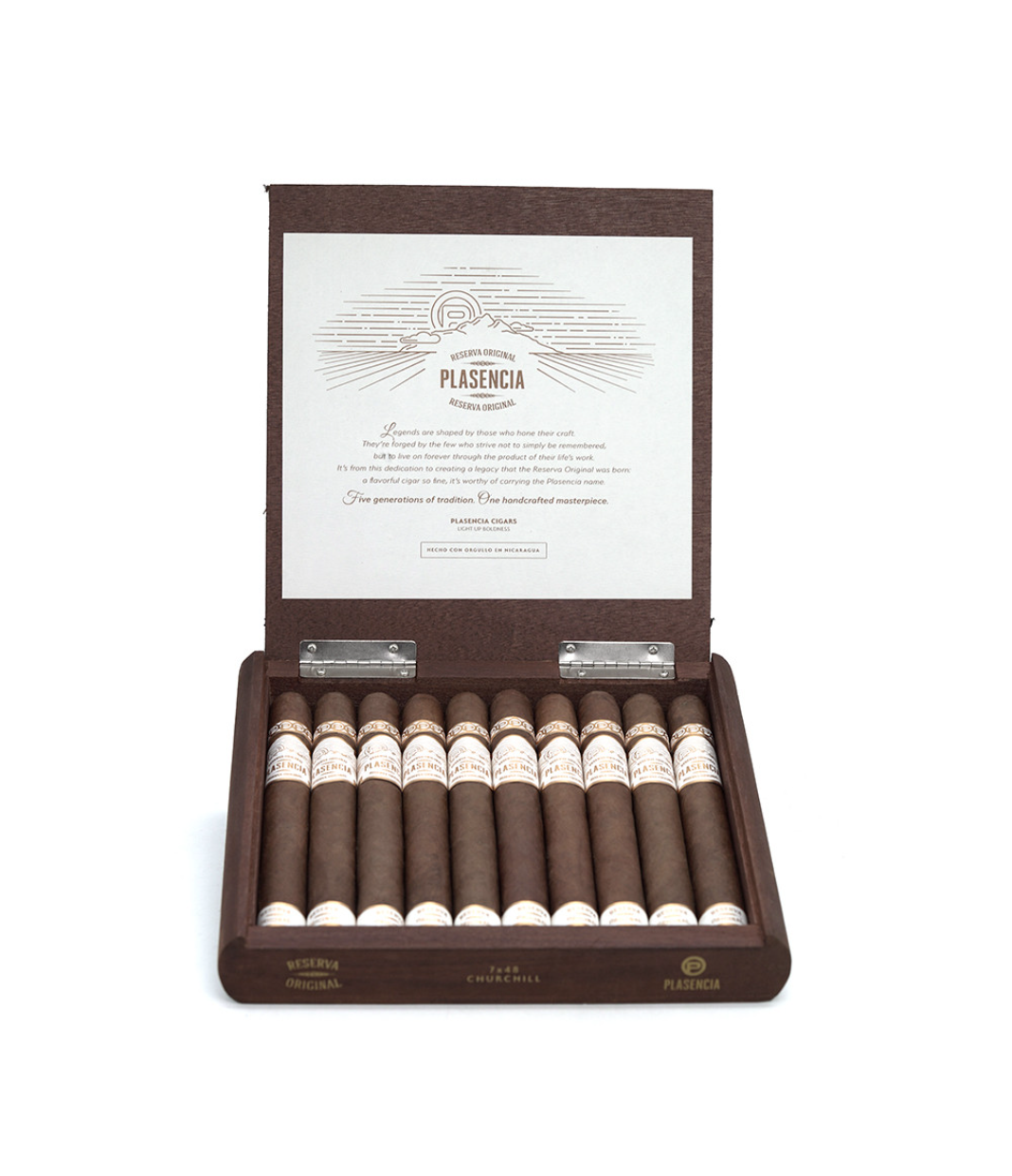 Plasencia Reserva Original Churchill Cigar Box View 3 from AuCigars, premium Cuban cigar