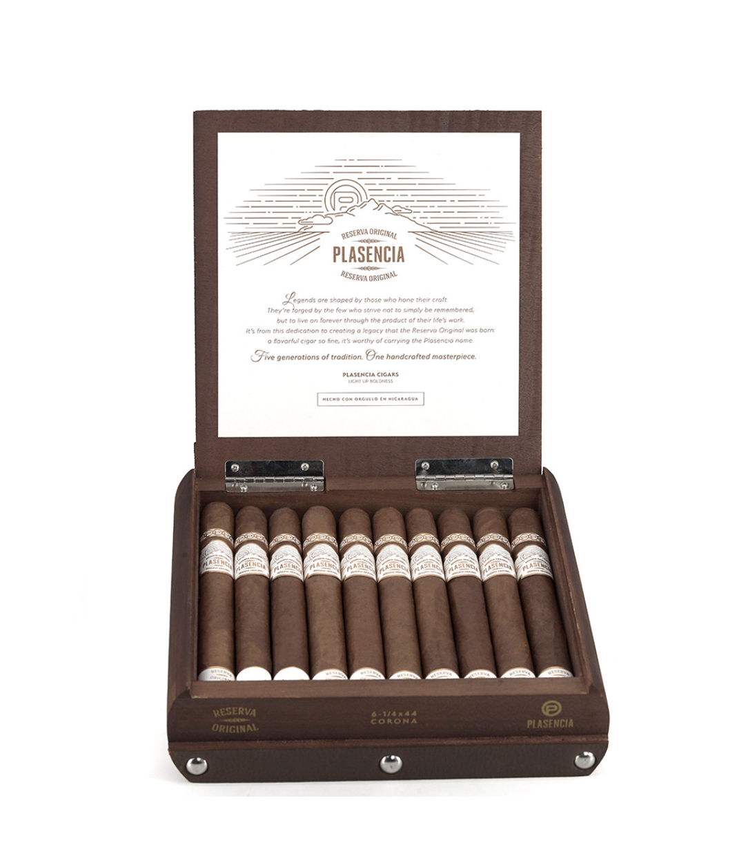 Plasencia Reserva Original Corona Cigar Box View 3 from AuCigars, premium Cuban cigar