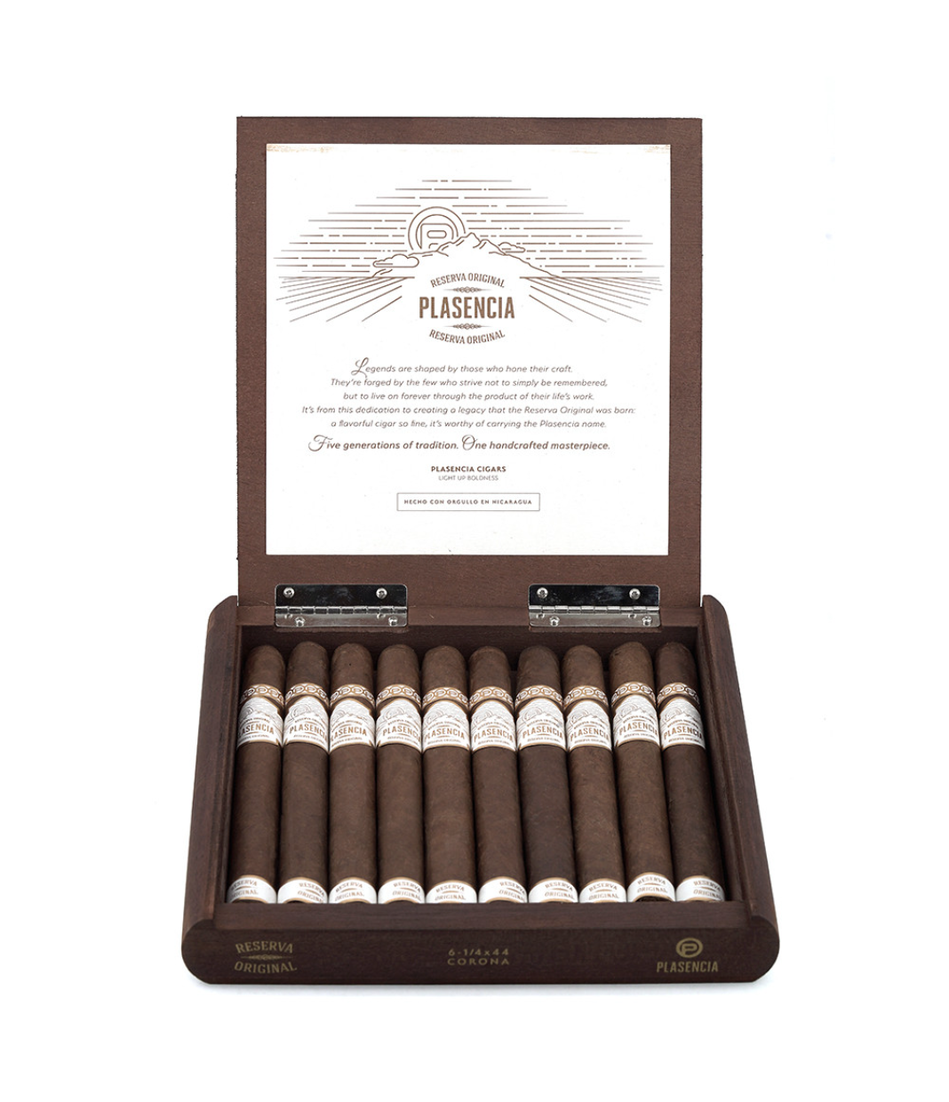 Plasencia Reserva Original Corona Cigar Box View 3 from AuCigars, premium Cuban cigar