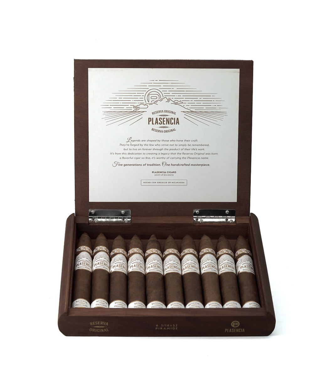 Plasencia Reserva Original Piramide Cigar Box View 3 from AuCigars, premium Cuban cigar