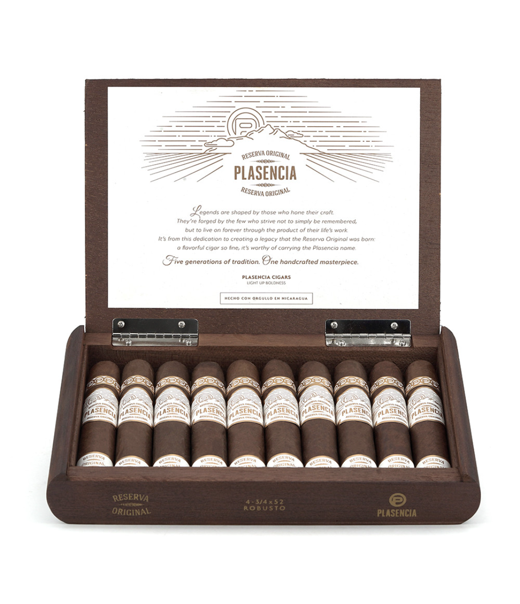 Plasencia Reserva Original Robusto Cigar Box View 3 from AuCigars, premium Cuban cigar