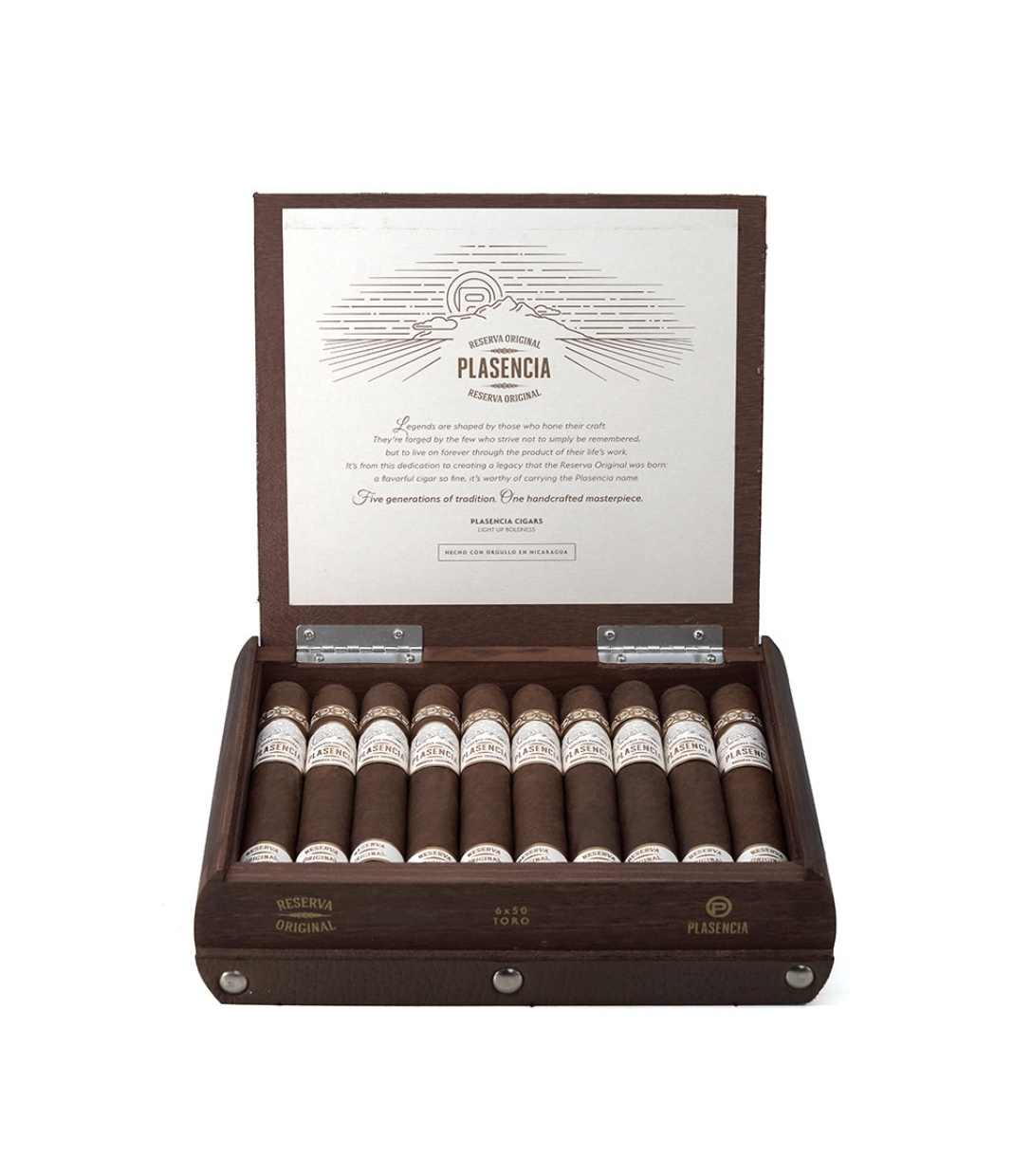 Plasencia Reserva Original Toro Cigar Box View 3 from AuCigars, premium Cuban cigar