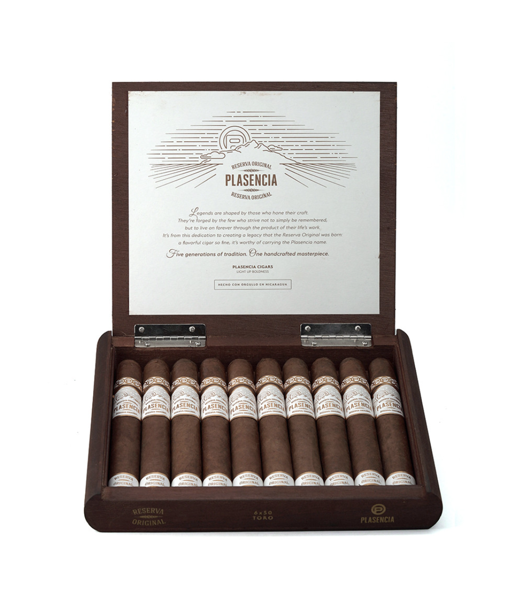 Plasencia Reserva Original Toro Cigar Box View 3 from AuCigars, premium Cuban cigar