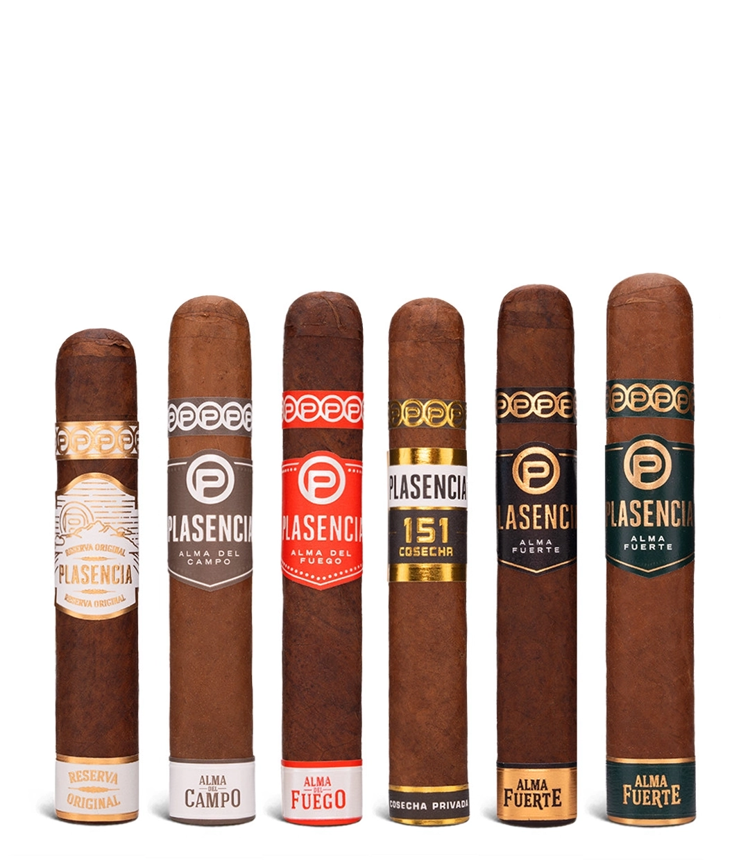 Plasencia Sampler Robusto Collection Cigar close-up from AuCigars, premium Cuban cigar