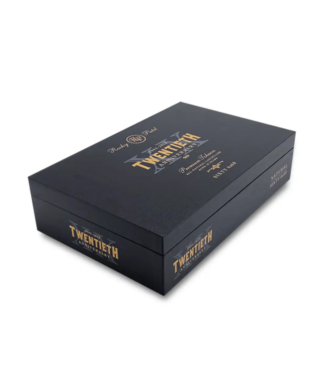 Rocky Patel 20th Anniversary Maduro Sixty Cigar Box View 2 from AuCigars, premium Cuban cigar