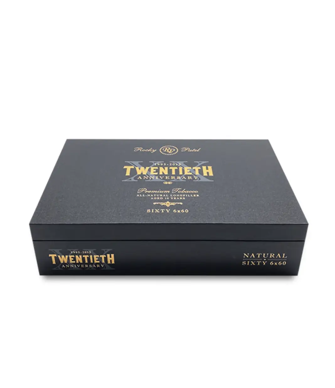 Rocky Patel 20th Anniversary Maduro Sixty Cigar Box View 3 from AuCigars, premium Cuban cigar