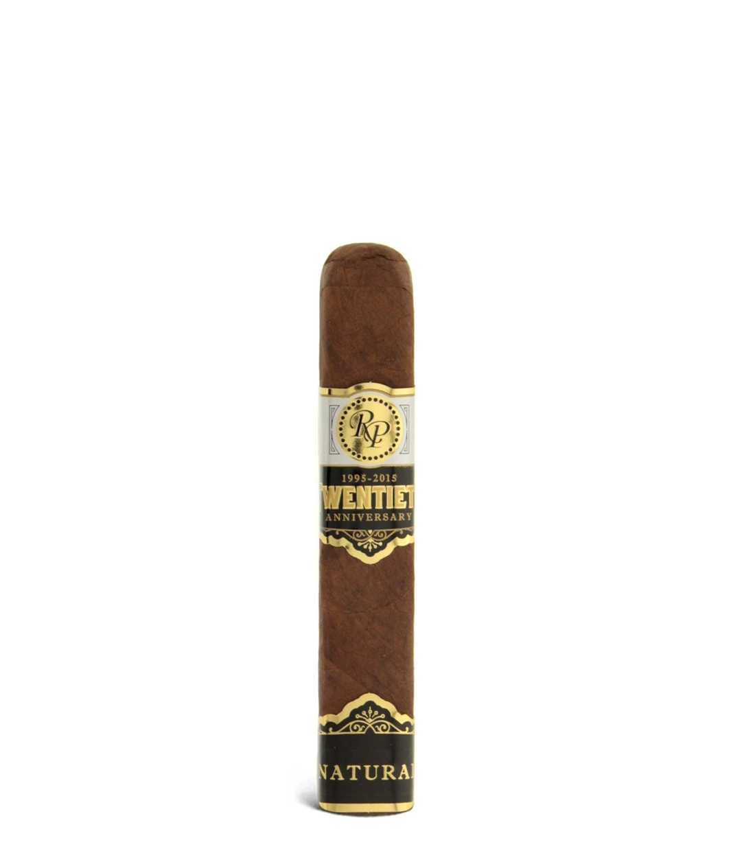 Rocky Patel 20th Anniversary Robusto Grande Cigar close-up from AuCigars, premium Cuban cigar