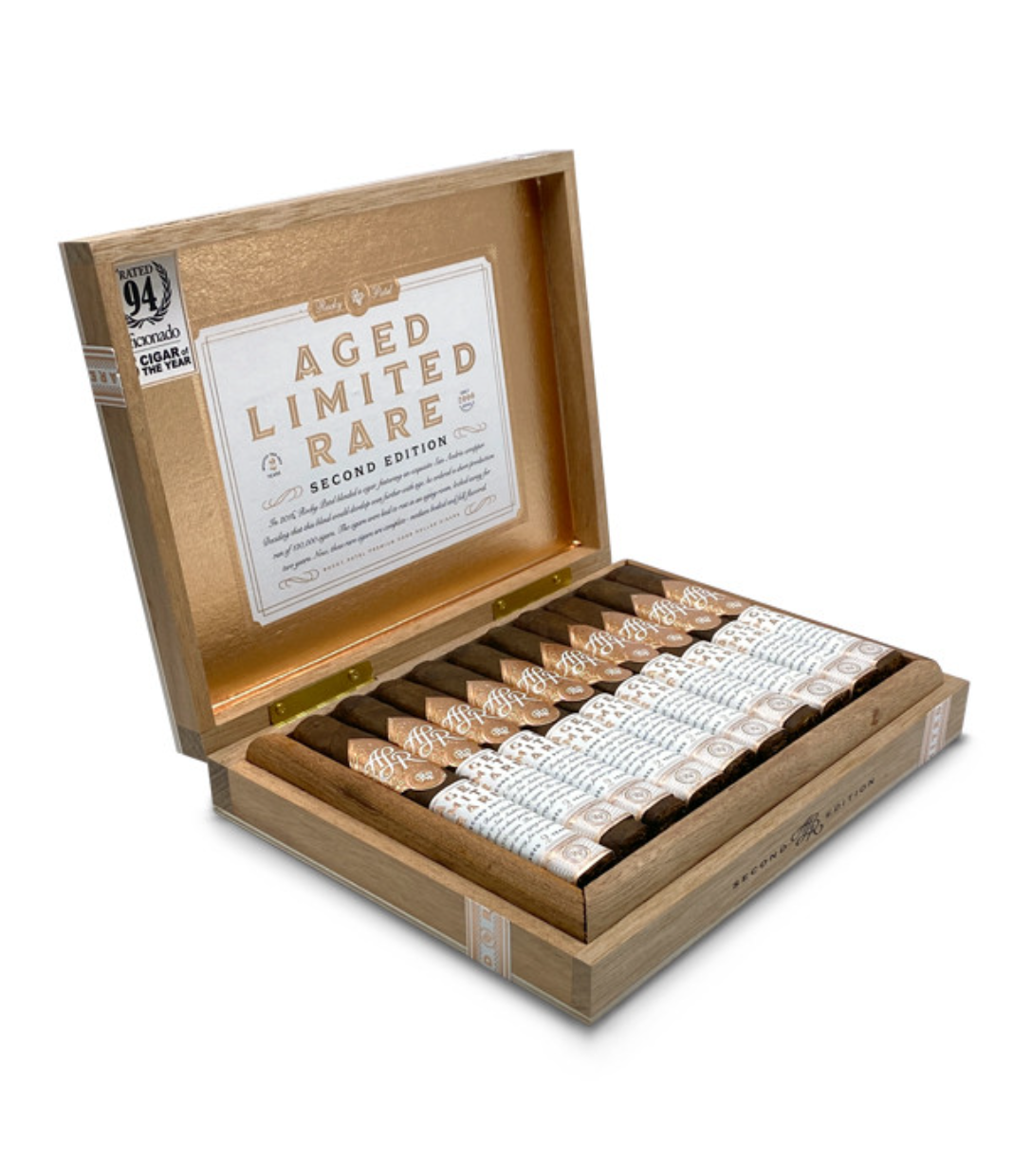 Rocky Patel A.L.R Second Edition Sixty Cigar Box of 20 close-up from AuCigars, premium Cuban cigar