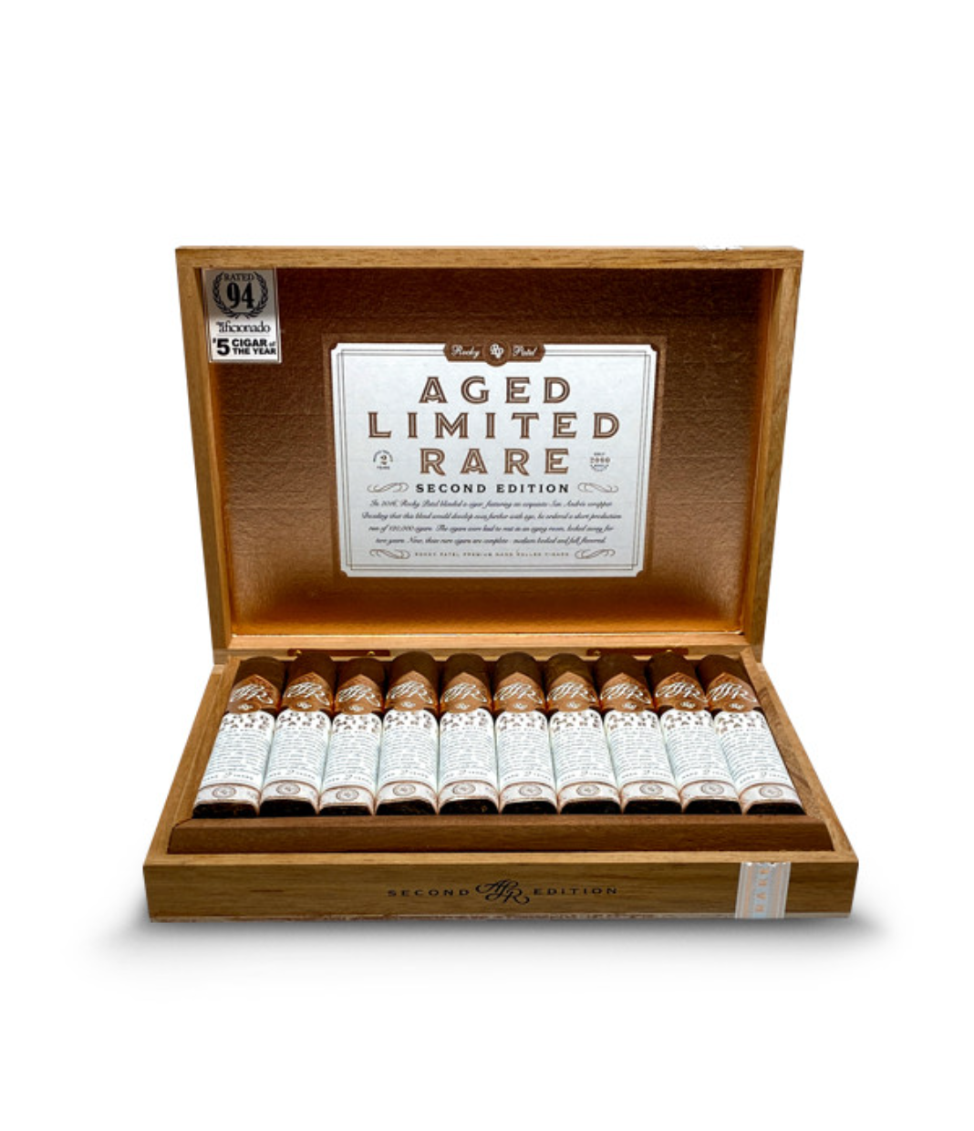 Rocky Patel A.L.R Second Edition Toro Cigar Box of 20 close-up from AuCigars, premium Cuban cigar