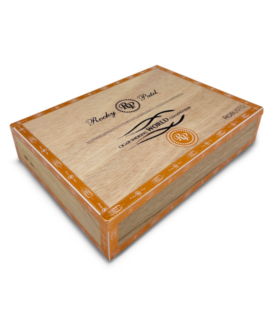 Rocky Patel Cigar Smoking World Championship Robusto Cigar Box View 2 from AuCigars, premium Cuban cigar