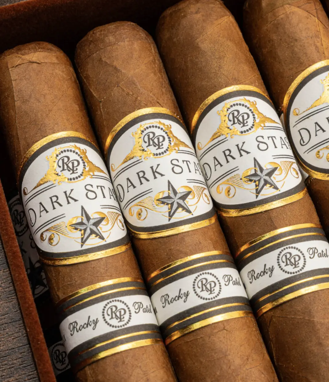 Rocky Patel Dark Star Robusto Cigar Box View 2 from AuCigars, premium Cuban cigar