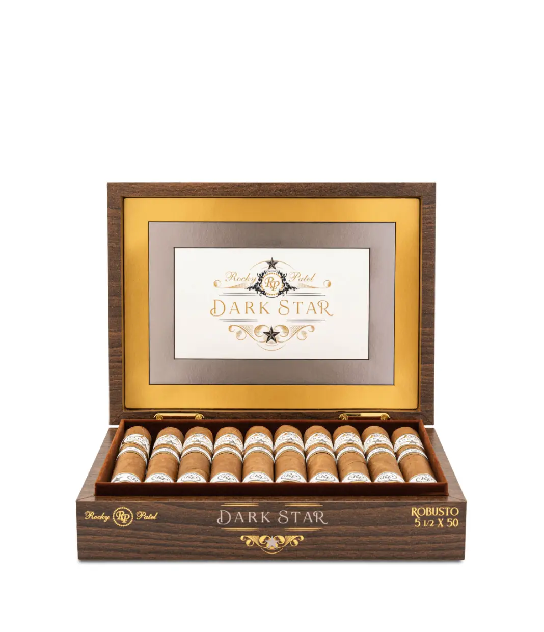 Rocky Patel Dark Star Robusto Cigar Box View 4 from AuCigars, premium Cuban cigar