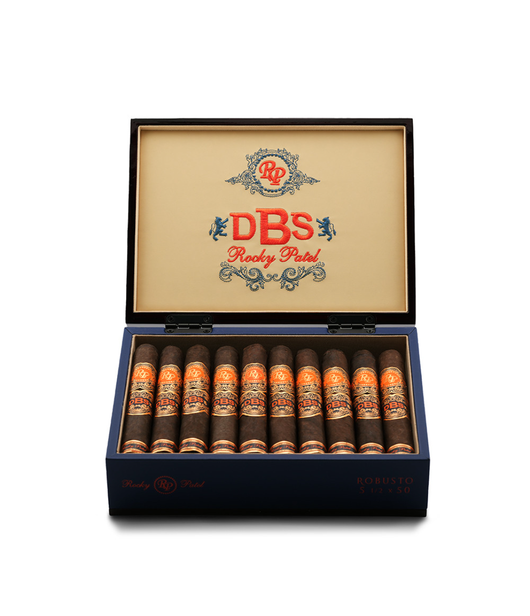 Rocky Patel DBS Robusto Cigar Box View 2 from AuCigars, premium Cuban cigar