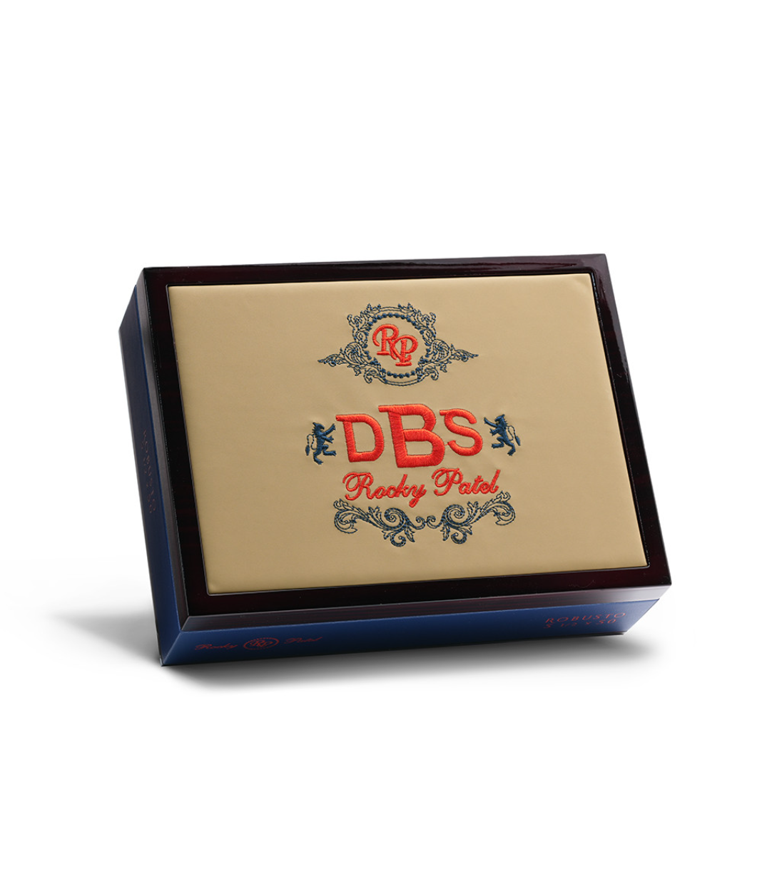 Rocky Patel DBS Robusto Cigar Box View 3 from AuCigars, premium Cuban cigar