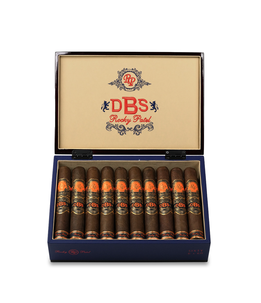 Rocky Patel DBS Sixty Cigar Box View 2 from AuCigars, premium Cuban cigar