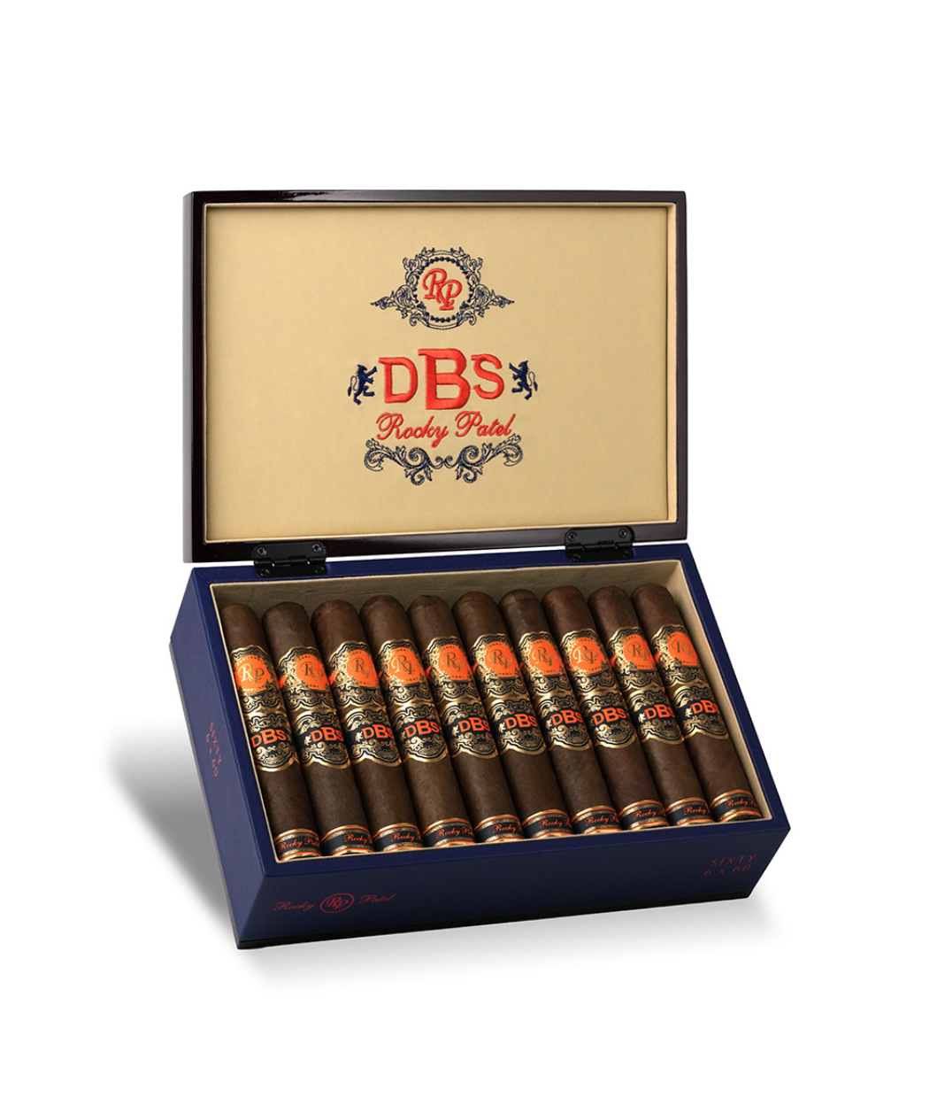 Rocky Patel DBS Sixty Cigar Box of 20 close-up from AuCigars, premium Cuban cigar