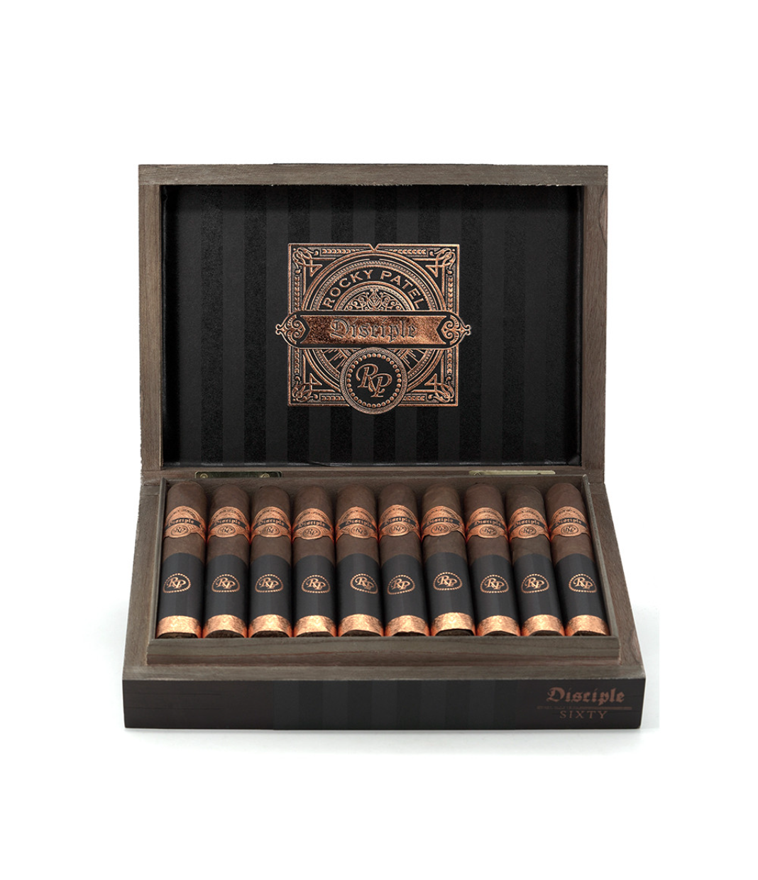 Rocky Patel Disciple Sixty Cigar Box View 2 from AuCigars, premium Cuban cigar