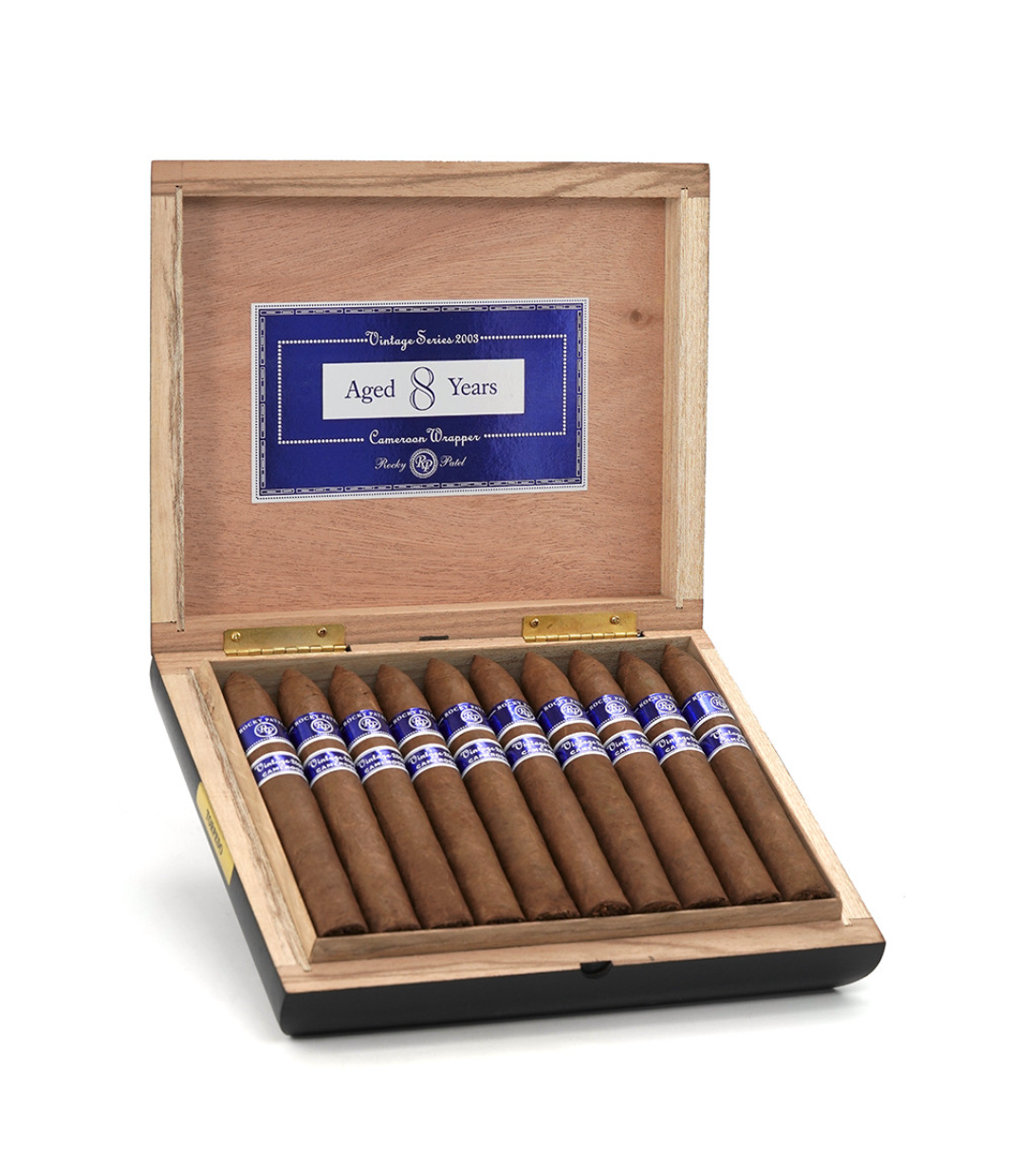 Rocky Patel Disciple Toro Cigar Box of 20 close-up from AuCigars, premium Cuban cigar