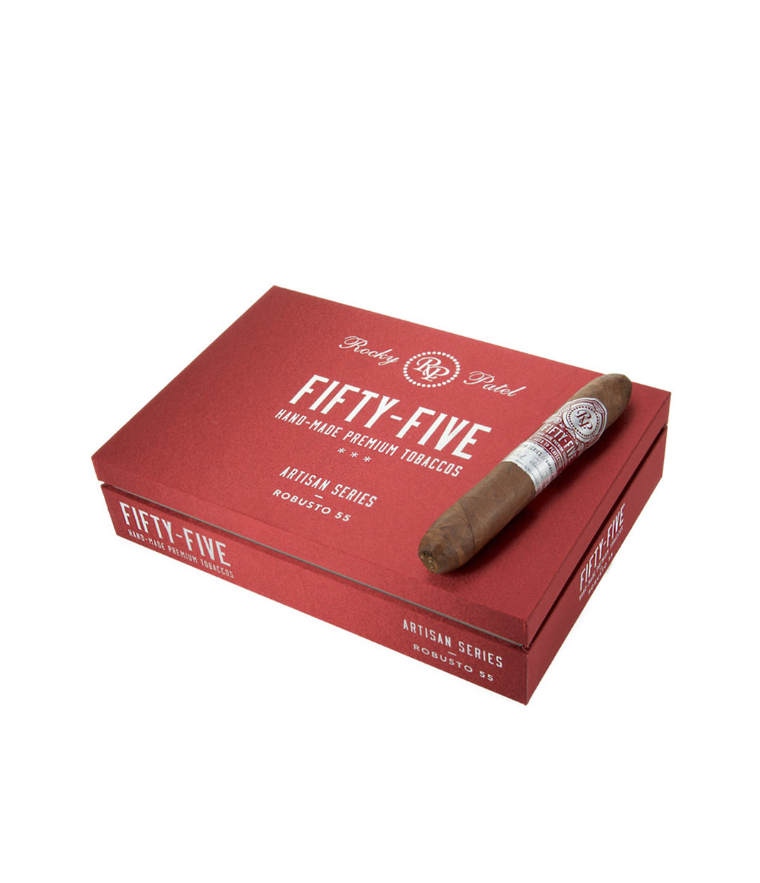 Rocky Patel Fifty-Five 55 Robusto  Cigar Box View 2 from AuCigars, premium Cuban cigar