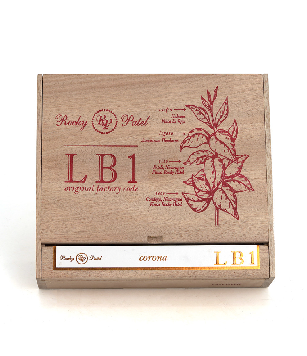 Rocky Patel LB1 Corona Cigar Box View 4 from AuCigars, premium Cuban cigar
