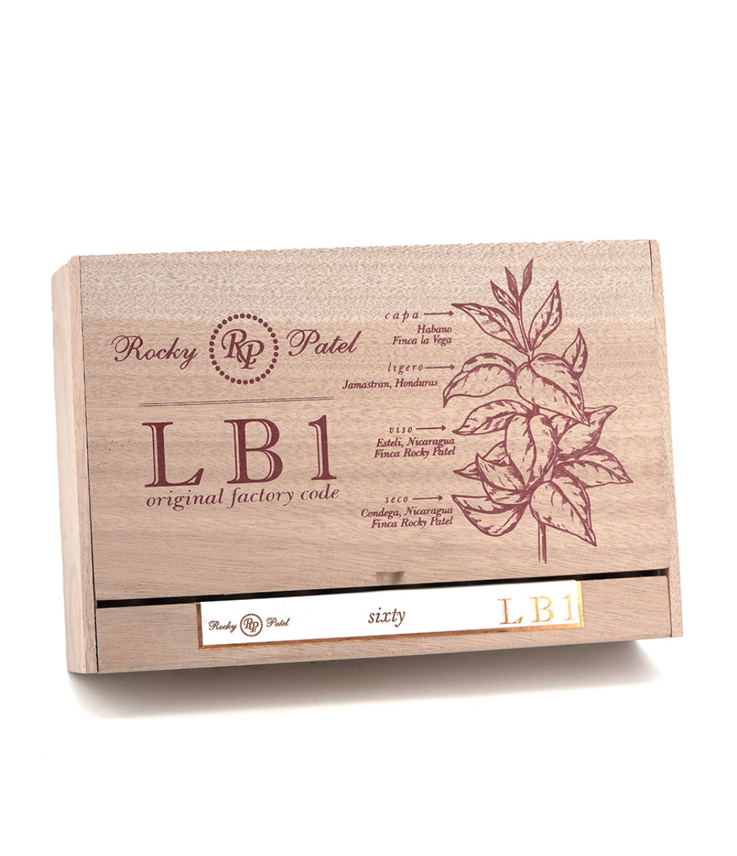 Rocky Patel LB1 Sixty Cigar Box View 3 from AuCigars, premium Cuban cigar